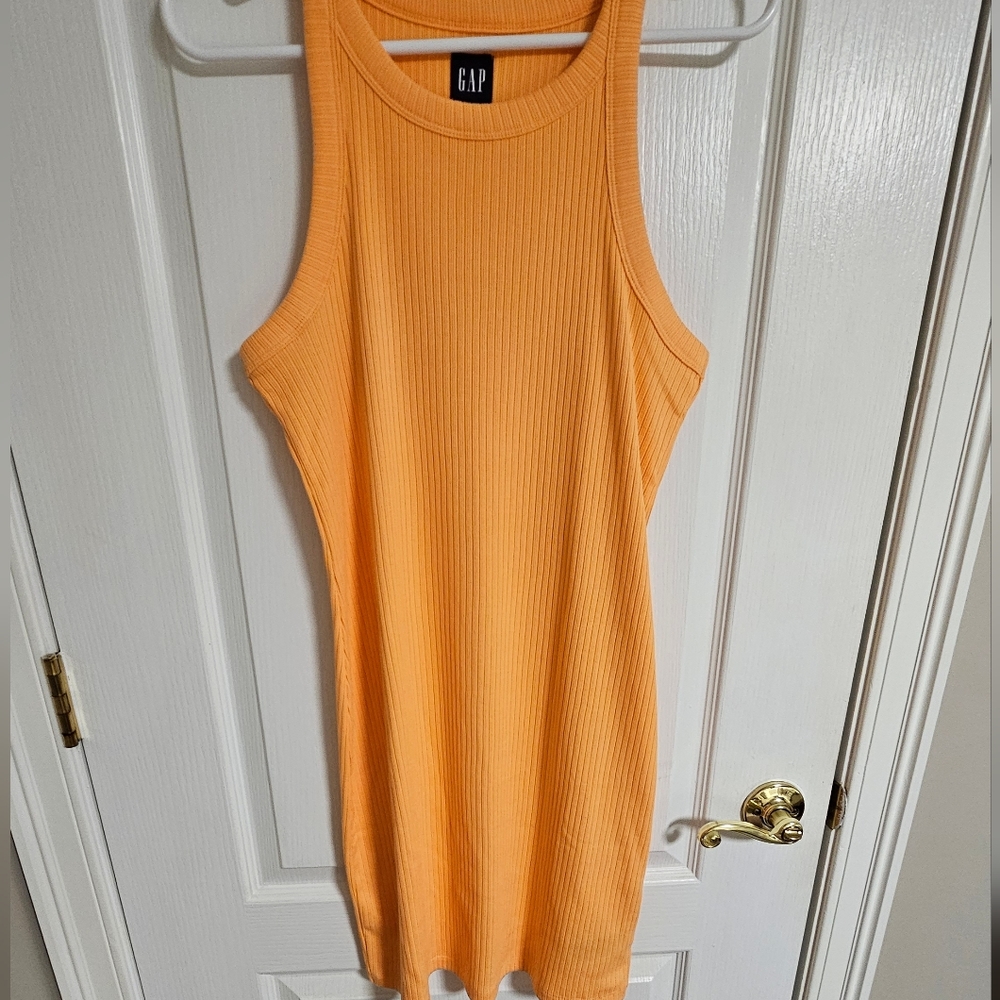 GAP Tank Dress Size Small Melon Orange
